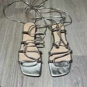 Gold Metallic Marc Fisher Sandal